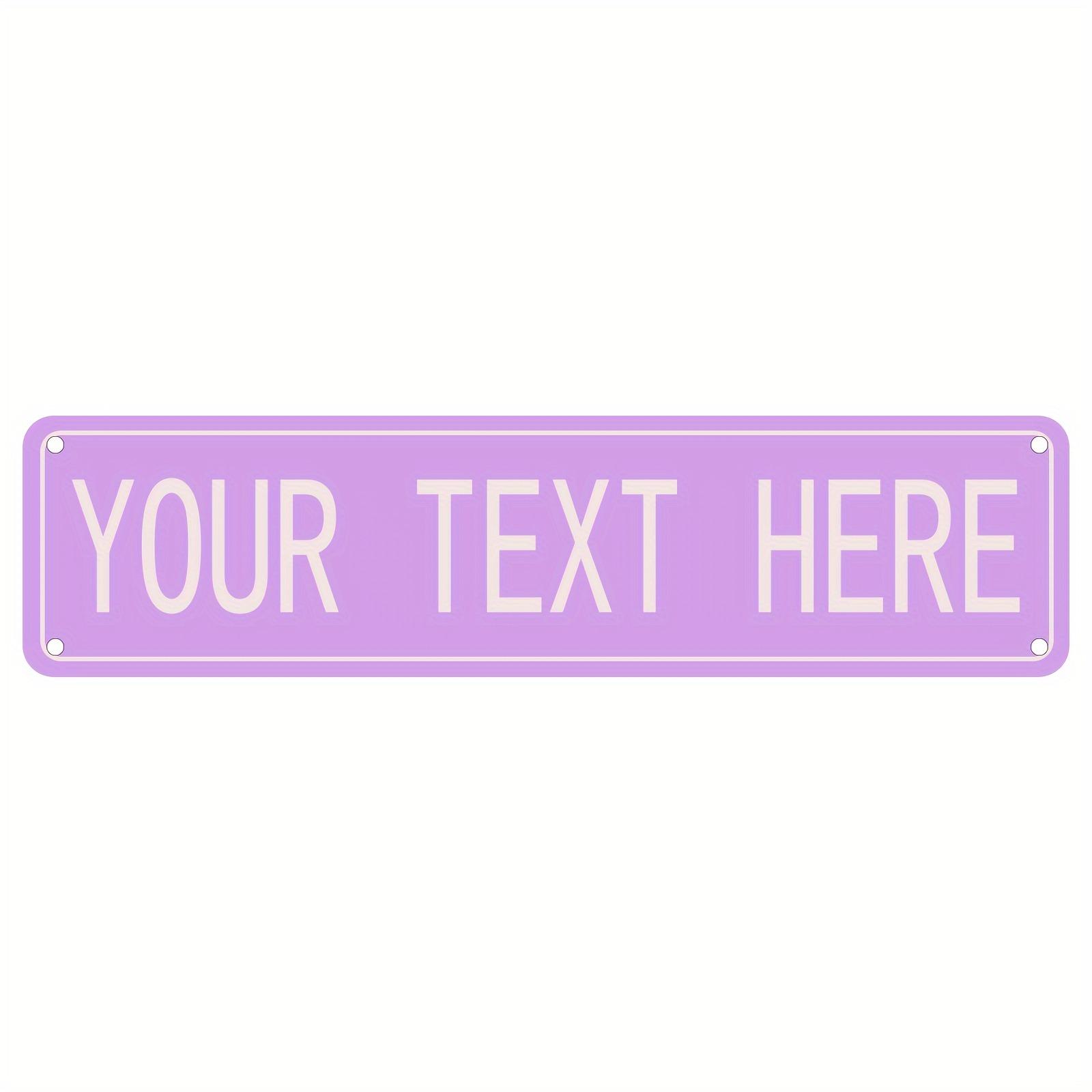 

Custom Aluminum Sign Personalized Name Plate Durable Metal Art Indoor Outdoor Decor чёрный