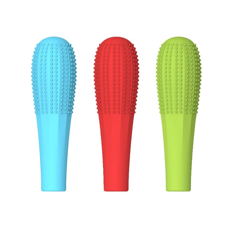 

3PCS Anti Nail Biting Sensory Chewable Pencil Toppers Silicone Pencil Grips for ADHD Anxiety Autism