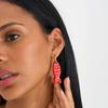 Stainless Steel Cartoon Fish Drop Earrings For Women Colorful Enamel Striped Fish Earring Summer Beach Party Trend Jewelry Gift