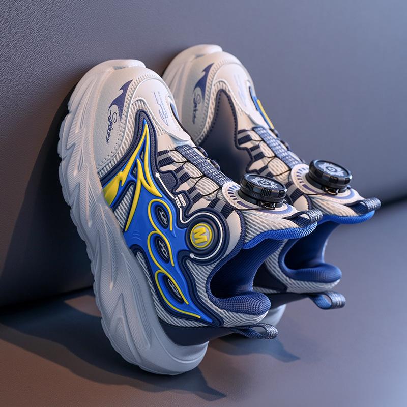 Boys' campus versatile and lightweight sports shoes 2025 autumn new mesh breathable boys soft-soled non-slip running shoes