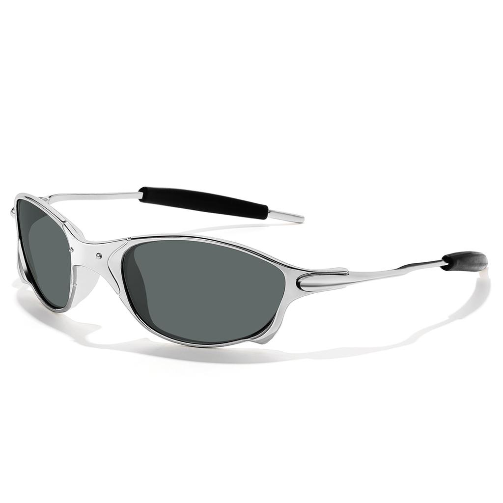 Men And Women Trendy Cycling Sunglasses Metal Shades With UV Protection for Outdoor Sports, Running, Hiking, Driving Travel