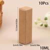 10Pcs Essential Oil Bottle Packaging Box White Black Kraft Paper Tube Cardboard Boxes Lipstick Perfume Box Blank Cosmetic Box
