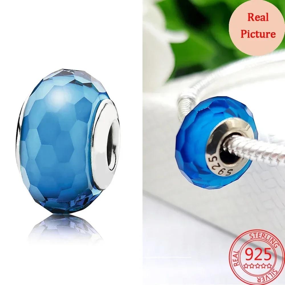 Perles en Verre de Murano Colorées Breloque Vague en Verre Perles en Verre Ondulé Charms S'adaptent aux Bracelets de Marque Bijoux en Cuivre pour Femmes Cadeau