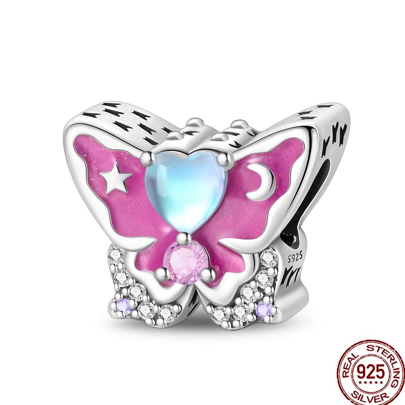 Copper Spring Insect Butterfly Series Gift Beads Suitable For 3Mm Original Bracelet Diy Birthday