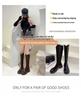2024 V-Neck Women's Riding Boots: Knee-High with Thick Sole for Heightening & Slimming.
