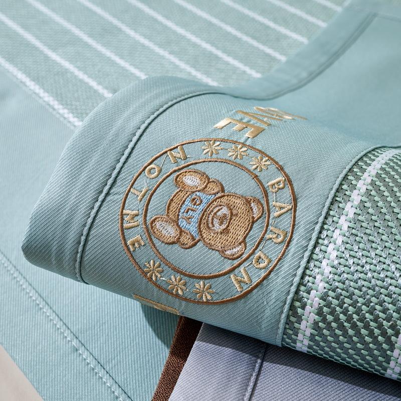 Bear Rattan Mat Sofa Cushion Summer Ice Silk Mat Cushion New Cool Leather Sofa Cushion Non-Slip Cushion