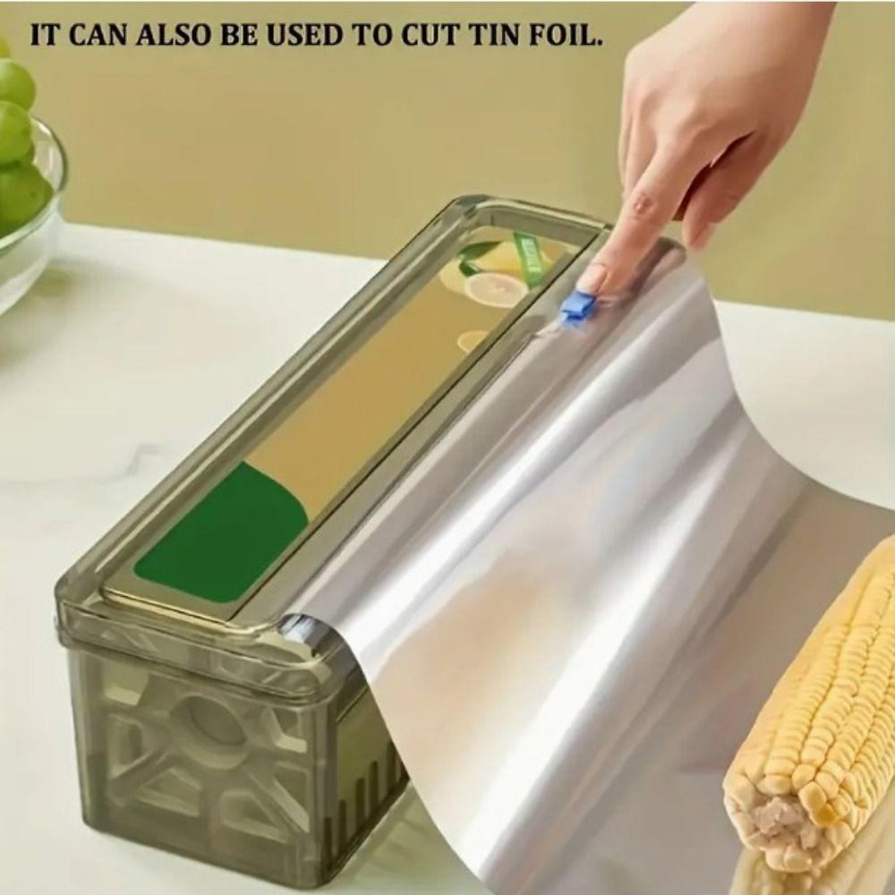 3pcs Reusable Plastic Wrap Dispensers Plastic Cling Film Cutting Strip  Plastic Wrap