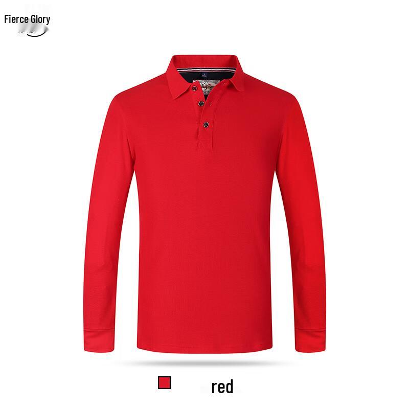 LIEYAO Unisex Long Sleeve Team Polo Shirt 2XL