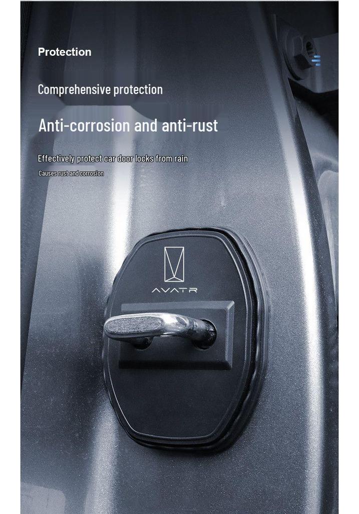 Avatr Silicone Door Lock Cover: Dustproof, Anti-rust, Shock Absorbing Protective Sleeve (07/11/12 Models)