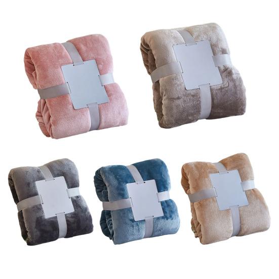 Solid Color Flannel Throw Blanket, Lightweight Plush Blanket for Bed, Sofa, Couch, Soft Fuzzy Nap Sleeping Blanket for All Seasons