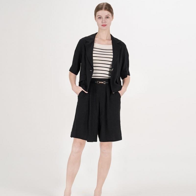 Eryn Brinie Women S Linen Jacket And pantS Set
