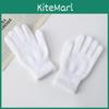 Simple Solid Color Adult And Children Winter Warm And Windproof Plush Gloves For Outdoor Work And Travel