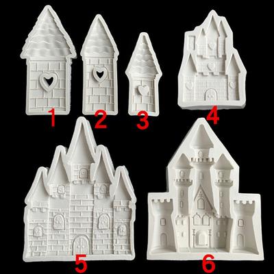 Mucegai Silicon Fondant Castel Prințesă Bricolaj Casă Desene Animate Decorare Tort Ciocolată Argilă Epoxidică Mucegai pentru Decorare