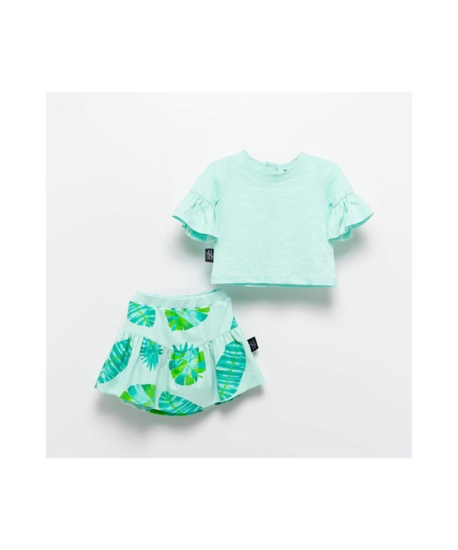 

Girl s Mint Green Skirt 2 Piece Set