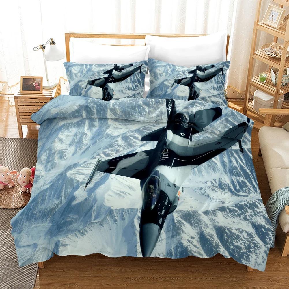 Comforter Printed 3D Airplane Bedding Set For Boys Kids S Bedroom Set Bedding Ropa De Cama Twin Double Single