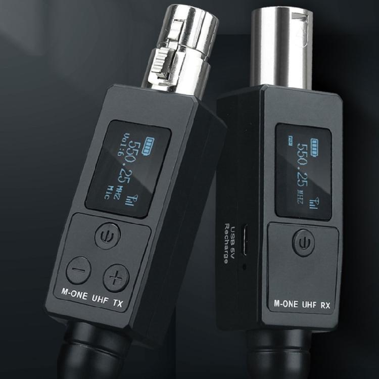 Convenient Wireless Microphone System Converter Built in 1000MAh Battery