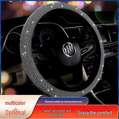 Housse de volant universelle toutes saisons avec strass diamant - Style scintillant
