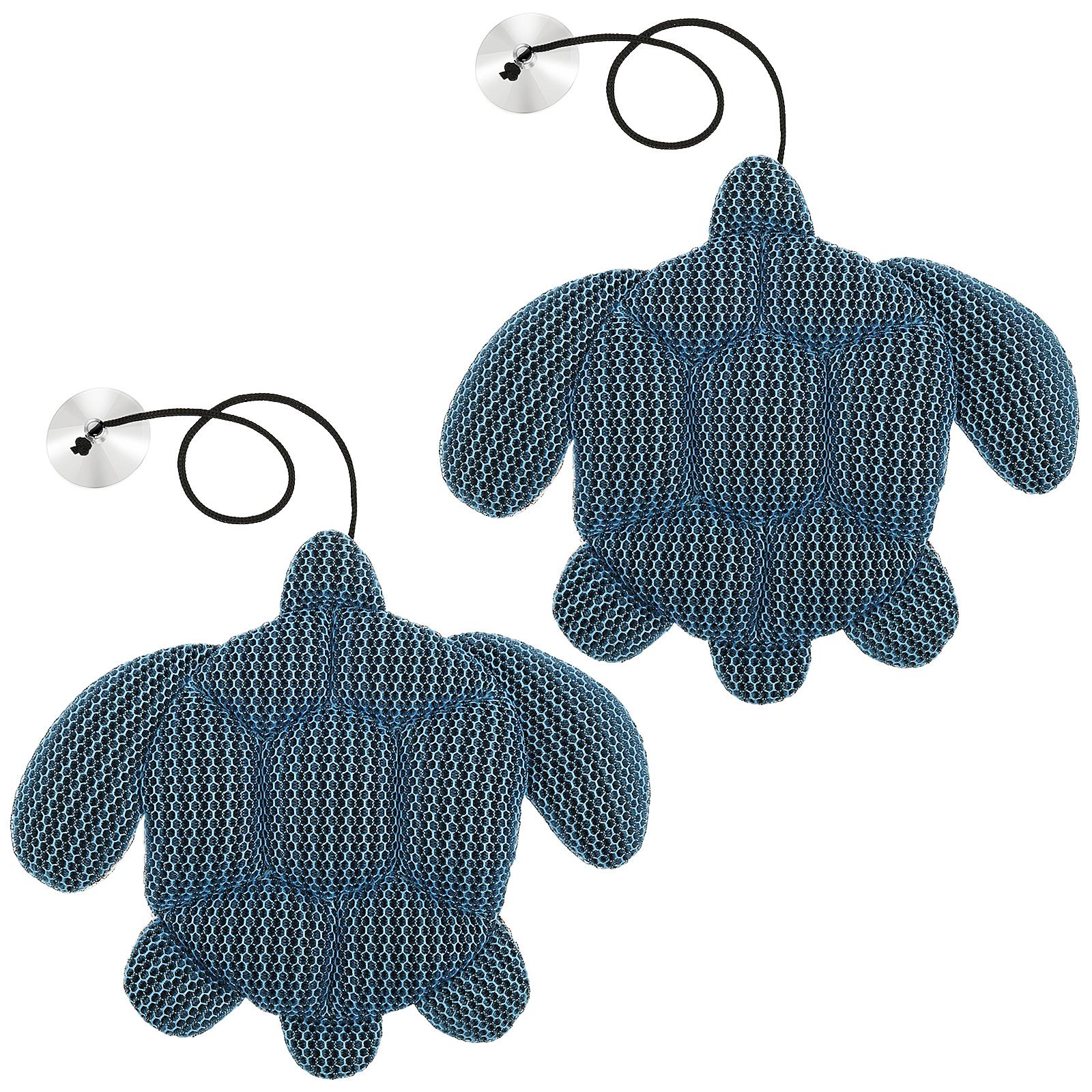 

2 шт. Поглинач нальоту у ванні у формі черепахи, інструмент для поглинання олії з присоскою, пінопластовий фільтр, очищувач води для ванної кімнати, аксесуар для ванної кімнати 2Pcs синій