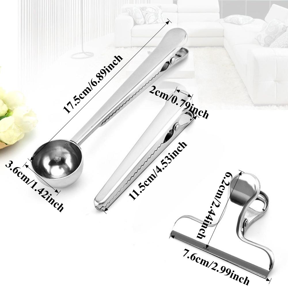 Зажимы для запайки пищевых пакетов Зажимы для запайки из нержавеющей стали Зажимы для пакетов со снеками Зажим для запайки пакетов с чипсами Кухонные инструменты 7290₽