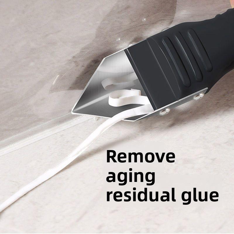 Multi-functional home use glue remover filler scraper set silicone blade corner crack grout mud tool