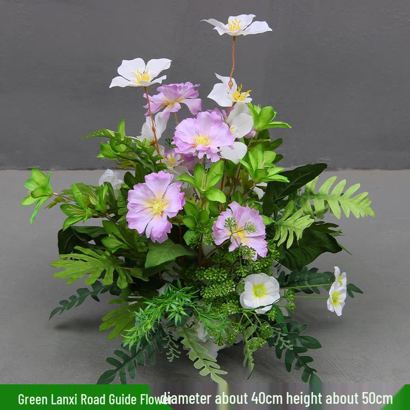 Mori Style Artificial Wedding Floral Aisle Decoration