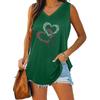 Women Fashion V Collar Tank Top Women Casual Sleeveless T-shirt