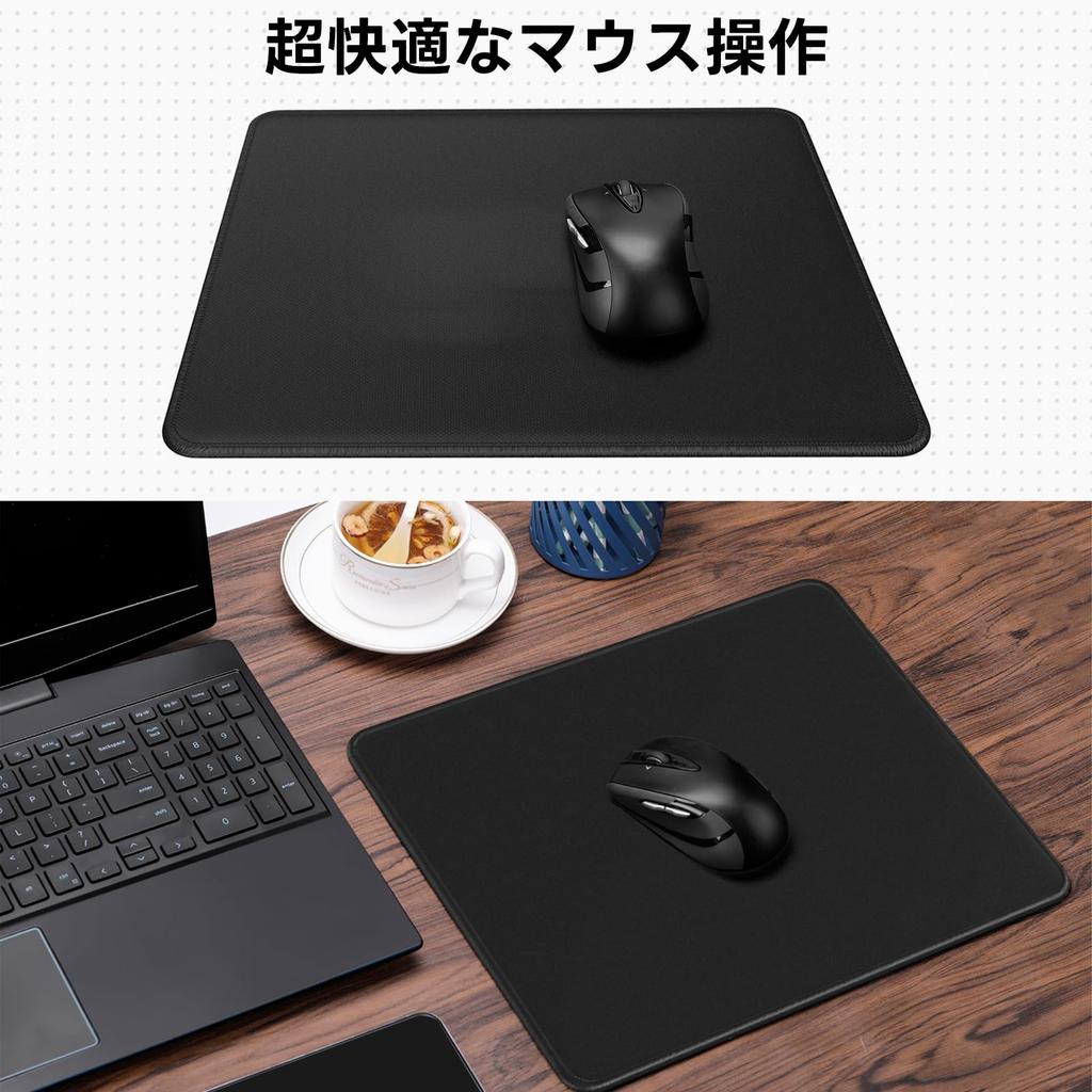 CreGear Musmatta Medium Spelmusmatta 320x274x3mm Spel Arbete Optisk Laser Musmatta Svart Svart Halkfri