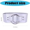 PU Leather Belt Elastic Waist Cincher for Women Girls Stylish Waistband Wide Waist Ornament for Fashionable Outfits