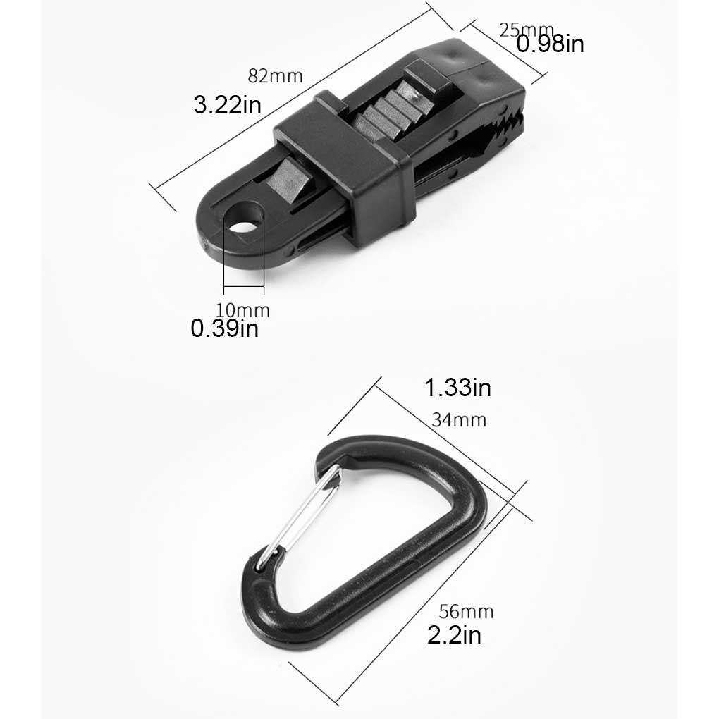 ABS Tent Clip Portable Replacing Windproof Adjustable Awning Fixing Clamp Fixture Fastener Tightener Accessories