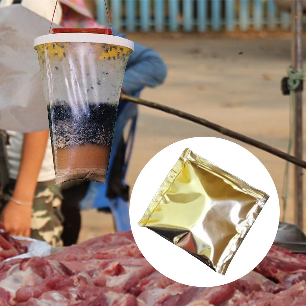 Reusable Fly Traps Fly Bait Bags Catchers Outdoor Firm Reliable Flytraps for Pastures Orchards Barns Farms Gardens Stables