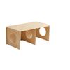 Wooden Hamster Hideaway House Multi-Chamber Detachable Hamster Nest Ventilated Chew-Proof Pet Hideout Chamber Playing