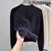 Winter inner velvet thickened bottoming shirt women's autumn and winter sweater fashion top new versatile