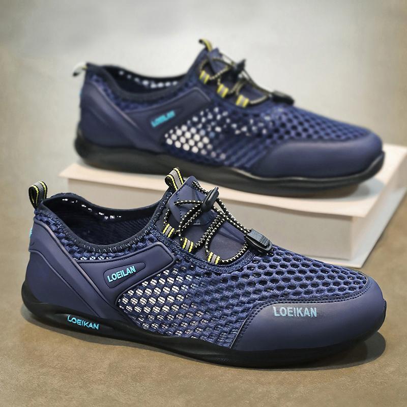 

Men s Breathable Mesh Size 45 Thin 46 Hollowed Out 47 Sport 48 Shoes One Foot Hiking 43 Spot Speed синий