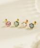 Minimalpiercing 14K Moissanite Diamond Queen Piercing Earrings