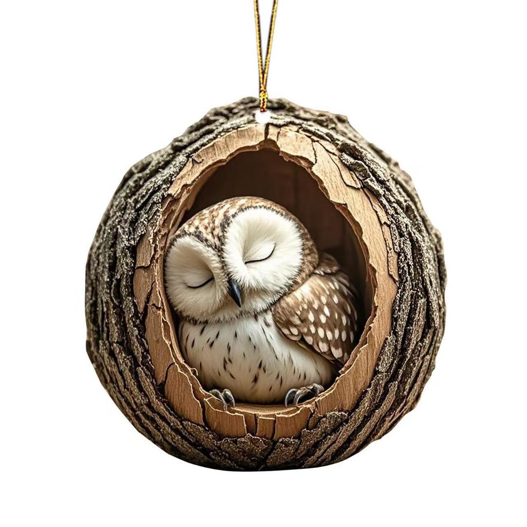 New Acrylic Flat Animal Christmas Ornaments - Perfect Tree and Festival Decorations Gift