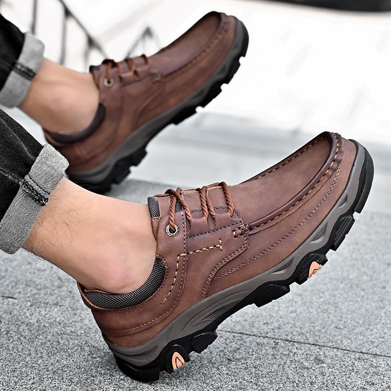 Golden Sapling Men's Casual Shoes Outdoor Loafers Leisure Work Flats Platform Footwear Men Tooling Shoe Tactical Mountain Flat