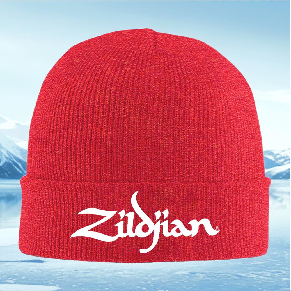 Zildjian musical instrument logo white black Men Women Unisex Knitted Hat Beanie Pullover Cap Winter Thermal Warm Christmas Outd