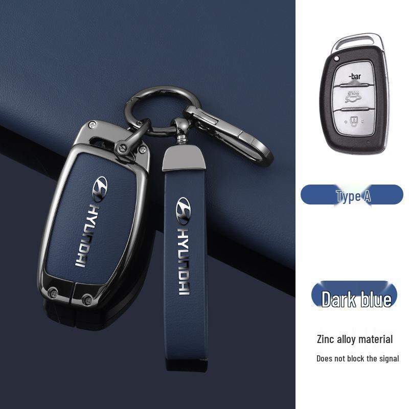 Key Cover Compatible with Beijing Hyundai Ix35, Elantra, Festa, Verna, Ix25, Santa Fe - Premium Men's Bag Case
