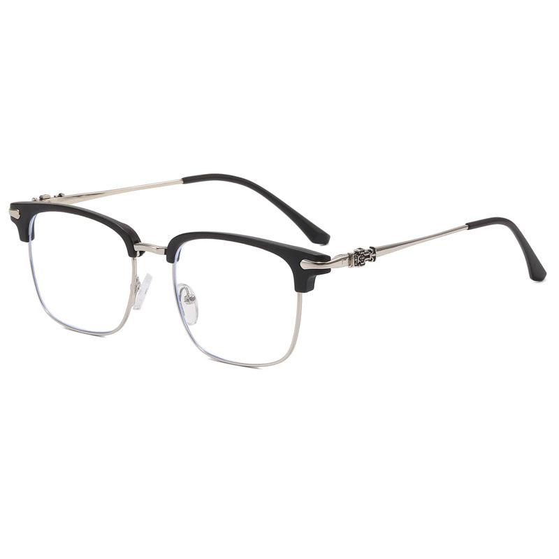 Japanese & Korean Retro Prescription Eyeglass Frames for Men & Women - Trendy Literary Style with Plain or Custom Lenses