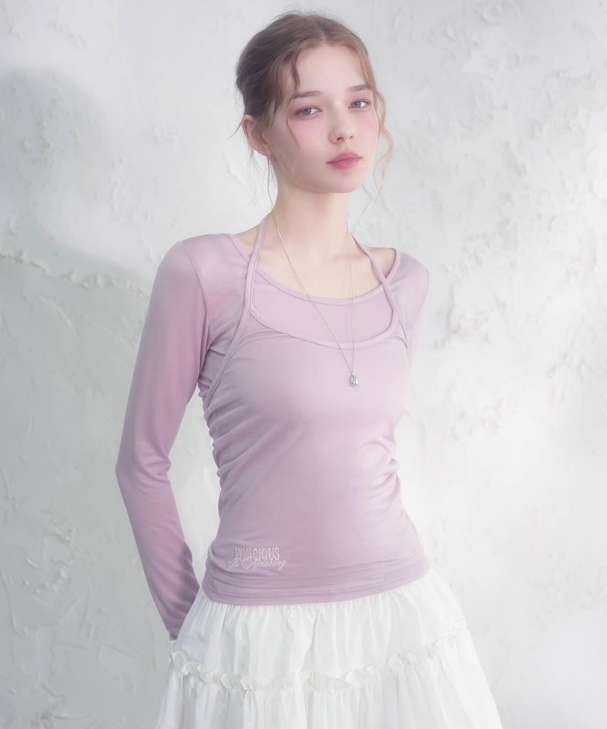VIVACIOUS Brin See-Through Round Neck Tee_6 Colors