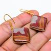 Noreena Jasper Gemstone 925 Solid Sterling Silver Jewelry Earring 1.65" GK-5644
