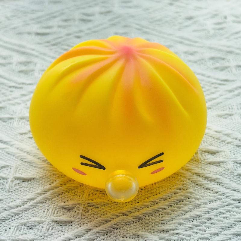 Squeeze Bubble Bun Toy Stress Relief Squishy Emotion Bun Funny Fidget Toy For & Adults Anxietyrelief