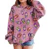 Sweatshirts For Teen Girls Hoodies Long Sleeve Drawstring Pullover Cute Printed Hoodie Top