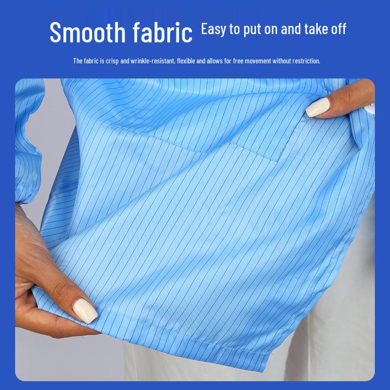 Anti-Static Dustproof Hooded Protective Coveralls for Pharmaceutical, Food, and Electronics Workshops
