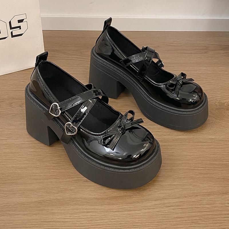 Platform soled JK uniform Ji Loafer shoes women's 2025 small leather shoes Japanese college style single shoes retro British style loli shoes