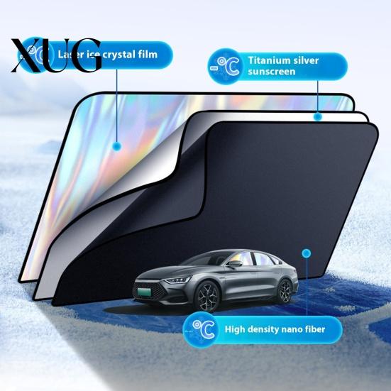 Car Window Shades 1/4Pcs Sun Magnetic Baby Rear Shade for Breathable Side UV Protection Privacy Mesh Sunshade Covers Folding Curtain Most Vehicles &