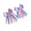 PATPAT® Satin Ribbon Bow Hair Clips for Girls, 1 Pair Princess Cute Hair Accessories Stylish Curly Headpieces Hair Pins Gift