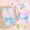 1Pcs Baby Cartoon Snap Waterproof Bib Super Soft Baby Bib Newborn Crystal Velvet Saliva Towel