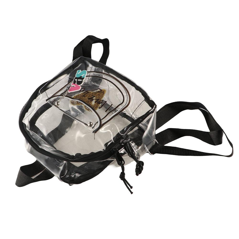 PVC Transparent Backpack Large Capacity Shopping Bags Casual Fashion Jelly Bag Lady