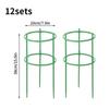 A Set of 12 Floors -Plant Support Pile Half Round Climbing Vines Stake Bonsai Fixing Rod Garden Plant Stake Holder Flower Ring Support Rack